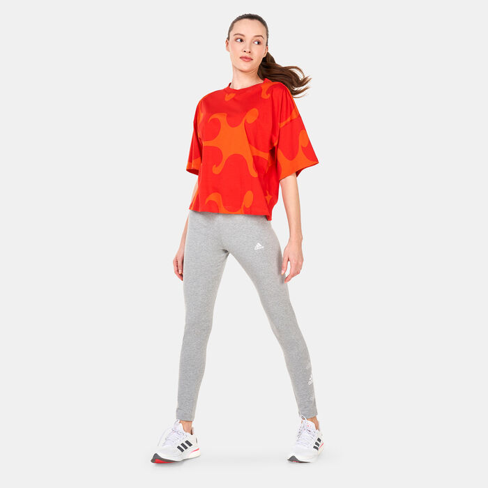 adidas Women's Marimekko T-Shirt Orange adidas Women's Marimekko T-Shirt Orange image number 2