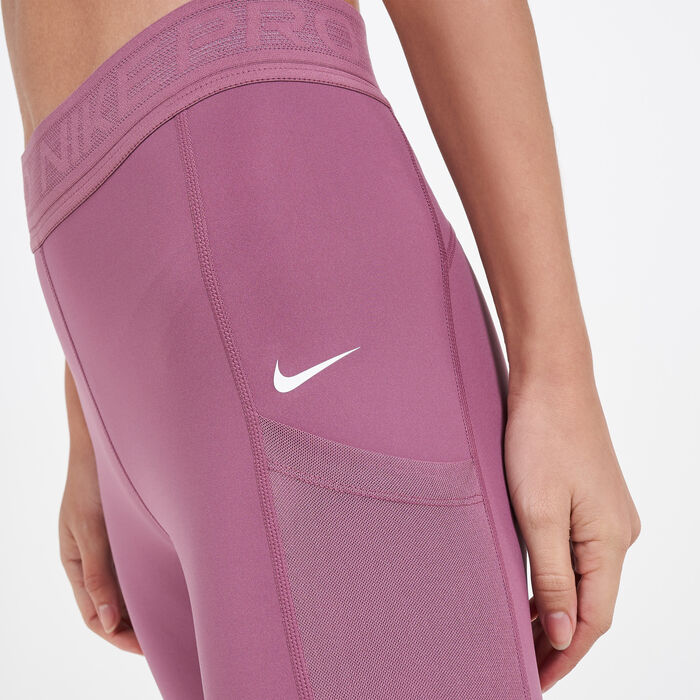 Nike Women's Pro Leggings Purple image number 3