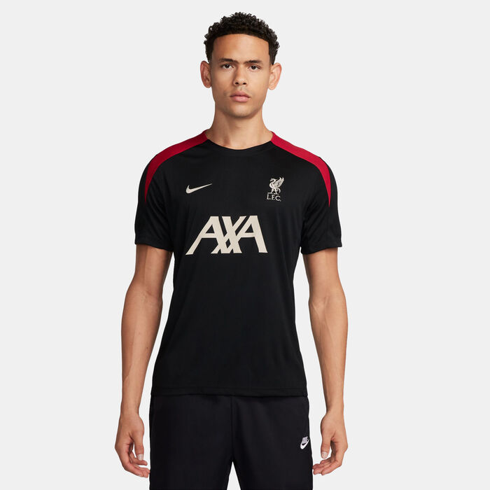 Nike Men's Liverpool F.C. Strike Dri-FIT Football Top Black image number 0