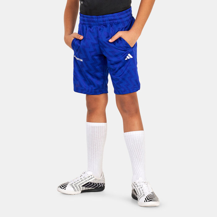 adidas Kids' Football-Inspired Predator Shorts Blue adidas Kids' Football-Inspired Predator Shorts Blue image number 0