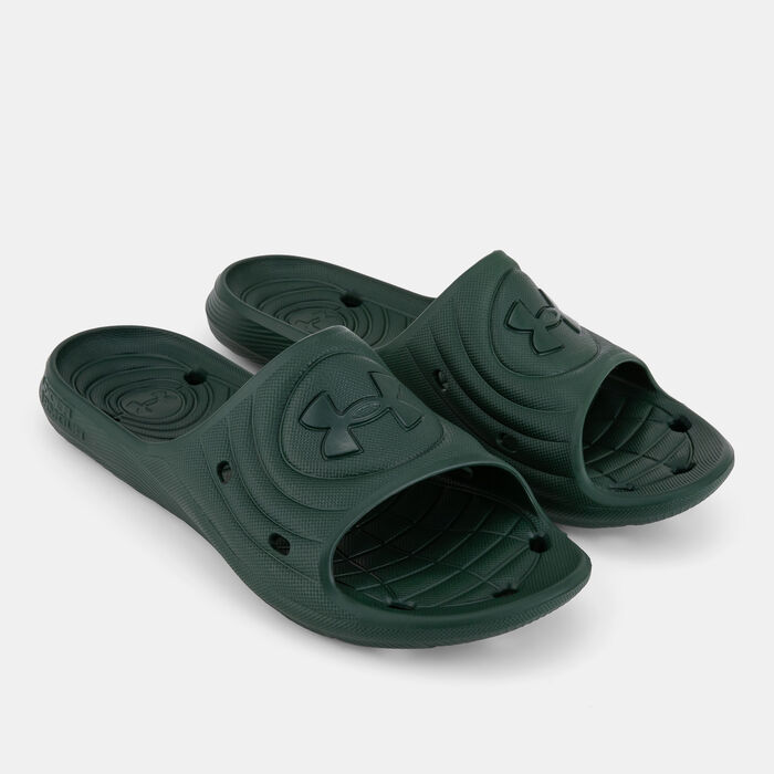 Under Armour Men's Locker IV Slides Green Under Armour Men's Locker IV Slides Green image number 0