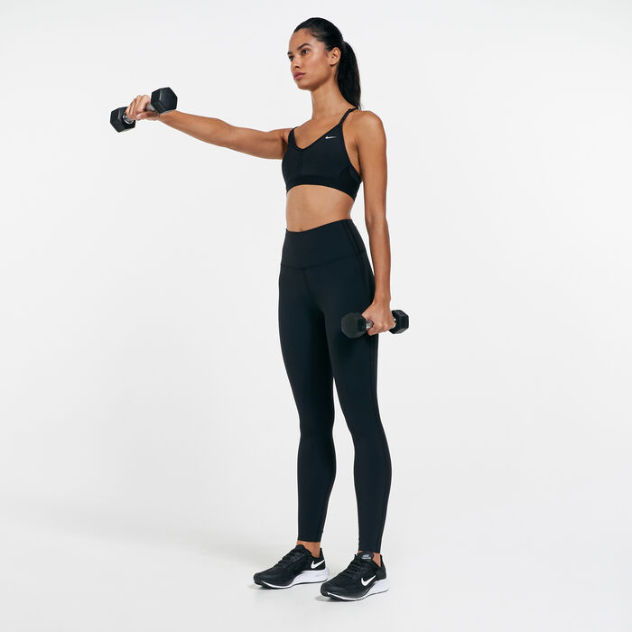 Nike Women's Indy Light-Support Padded V-Neck Sports Bra Black image number 2