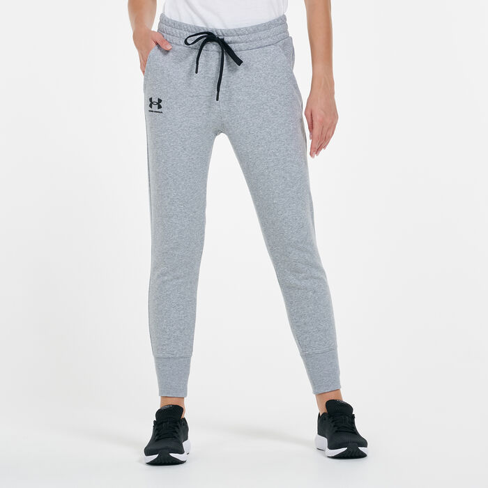 Under Armour Women's UA Rival Fleece Sweatpants Grey Under Armour Women's UA Rival Fleece Sweatpants Grey image number 0