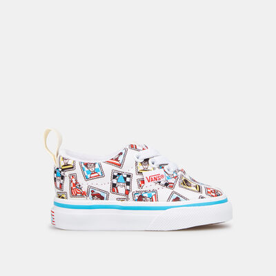 Vans Kids' TD Era Elastic Lace Shoe White Vans Kids' TD Era Elastic Lace Shoe White