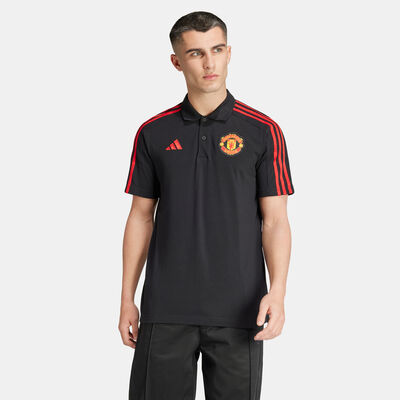 adidas Men's Manchester United DNA Polo Shirt Black