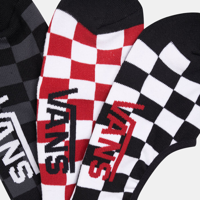 Vans Classic Super No-Show Socks (3 Pack) Red Vans Classic Super No-Show Socks (3 Pack) Red image number 1