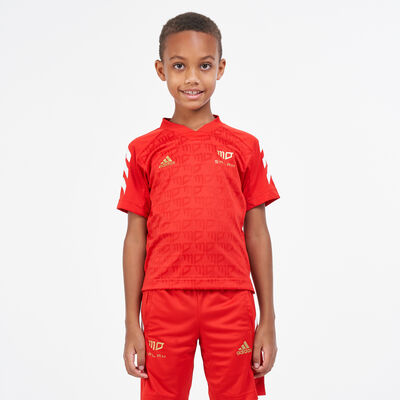 adidas Kids' Salah AEROREADY Football-Inspired Jersey Red