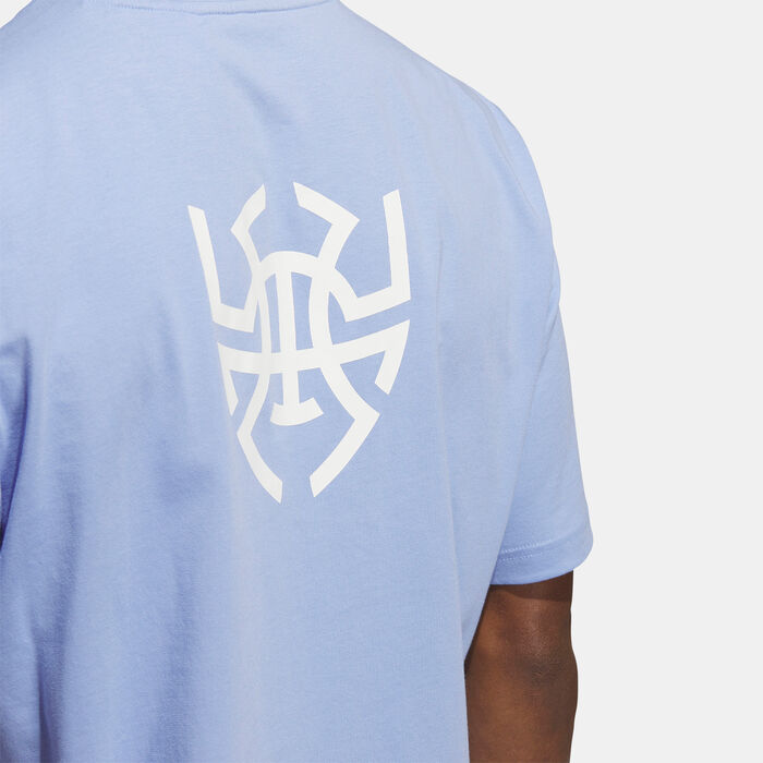 adidas Men's Donovan Mitchell Foundation T-Shirt Blue adidas Men's Donovan Mitchell Foundation T-Shirt Blue image number 4