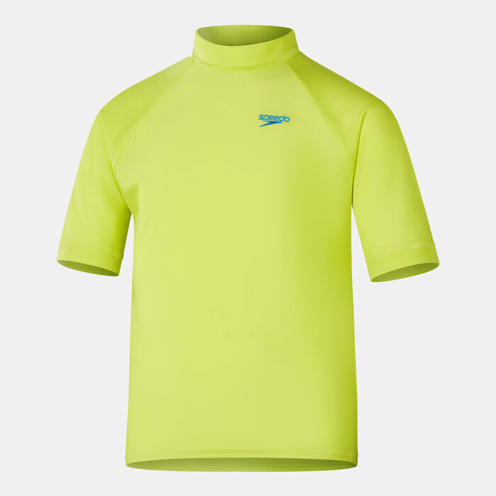 Speedo Kids' Printed Swimming Rashguard yellow Speedo Kids' Printed Swimming Rashguard yellow image number 0