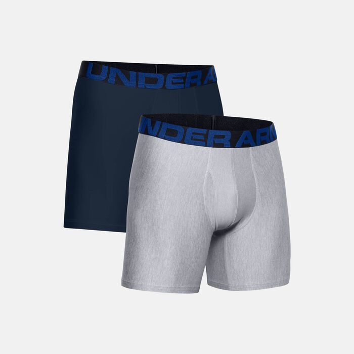 Under Armour Men's UA Tech™ 6 inch Boxerjock® (2 Pack) Blue Under Armour Men's UA Tech™ 6 inch Boxerjock® (2 Pack) Blue image number 4