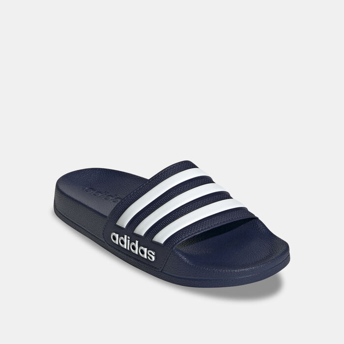 adidas Kids' Adilette Shower Slides Blue adidas Kids' Adilette Shower Slides Blue image number 0