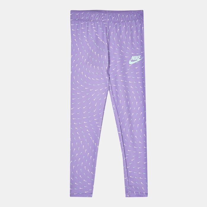 Nike Kids' Sport Essentials Allover Print Leggings Purple Nike Kids' Sport Essentials Allover Print Leggings Purple image number 0