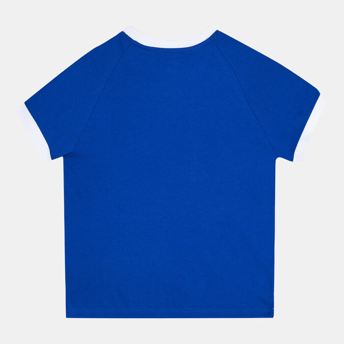 adidas Originals Kids' Adicolor 3-Stripes T-Shirt Blue adidas Originals Kids' Adicolor 3-Stripes T-Shirt Blue image number 1