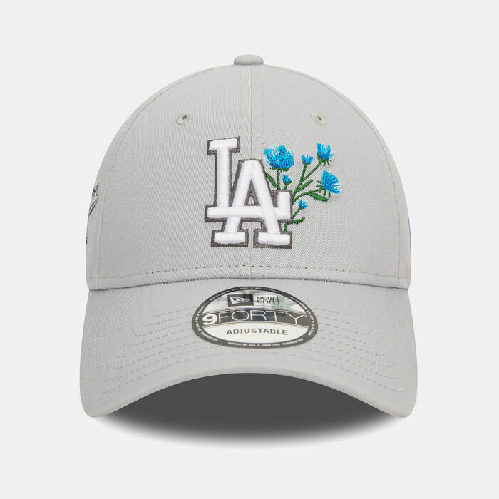 New Era Men's MLB Los Angeles Dodgers Flower Icon 9FORTY Cap Grey New Era Men's MLB Los Angeles Dodgers Flower Icon 9FORTY Cap Grey image number 0