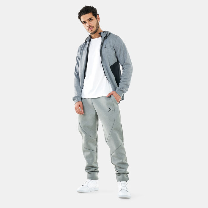 Jordan Men's Dri-FIT Air Statement Fleece Full-Zip Hoodie Grey Jordan Men's Dri-FIT Air Statement Fleece Full-Zip Hoodie Grey image number 2