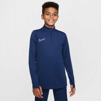 Nike Kids' Academy 1/4-Zip Football Drill Top Blue