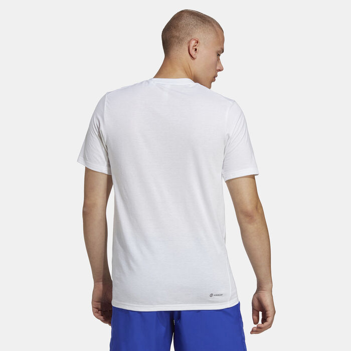 adidas Men's Train Essentials Feelready Training T-Shirt White adidas Men's Train Essentials Feelready Training T-Shirt White image number 1