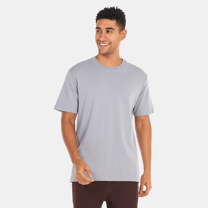 Sun and Sand Sports Men's Solid Crew T-Shirt Grey Sun and Sand Sports Men's Solid Crew T-Shirt Grey image number 0