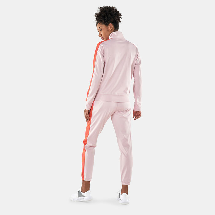Under Armour Women's UA Tricot Tracksuit Pink Under Armour Women's UA Tricot Tracksuit Pink image number 1