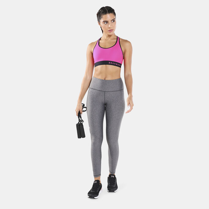 Under Armour Women's Armour® Mid Sports Bra Pink image number 2
