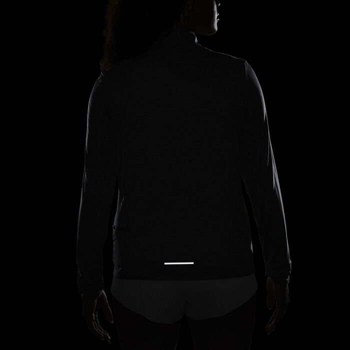 Nike Women's Swift UV Protection 1/4-Zip Running Top Grey Nike Women's Swift UV Protection 1/4-Zip Running Top Grey image number 7