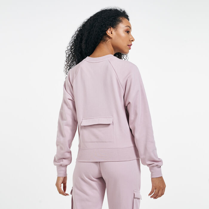 Nike Women's Sportswear Swoosh Sweatshirt Pink Nike Women's Sportswear Swoosh Sweatshirt Pink image number 1