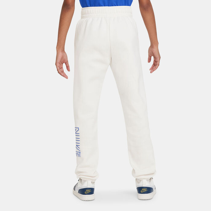 Nike Kids' Sportswear Fleece Pants (Older Kids) White Nike Kids' Sportswear Fleece Pants (Older Kids) White image number 1