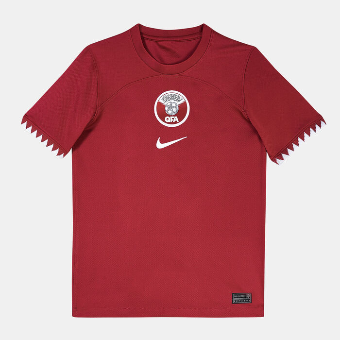Nike Kids’ Qatar Dri-FIT Stadium Home Jersey - 2022 Red image number 0