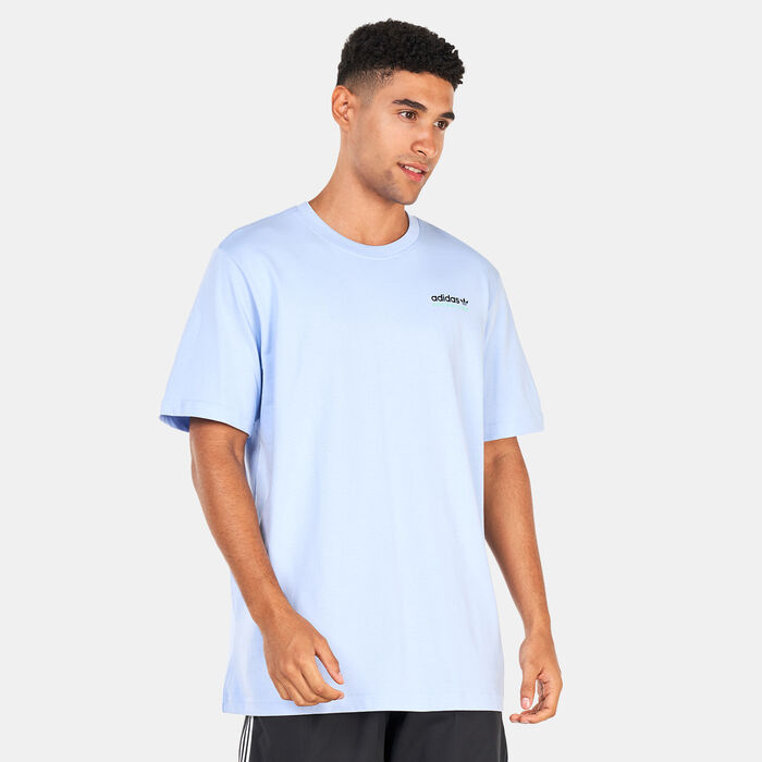 adidas Originals Men's Adventure Mountain Back T-Shirt Blue adidas Originals Men's Adventure Mountain Back T-Shirt Blue image number 0
