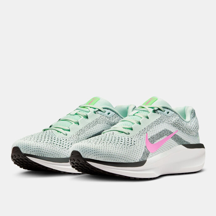 Nike Women's Winflo 11 Road Running Shoes Green Nike Women's Winflo 11 Road Running Shoes Green image number 1