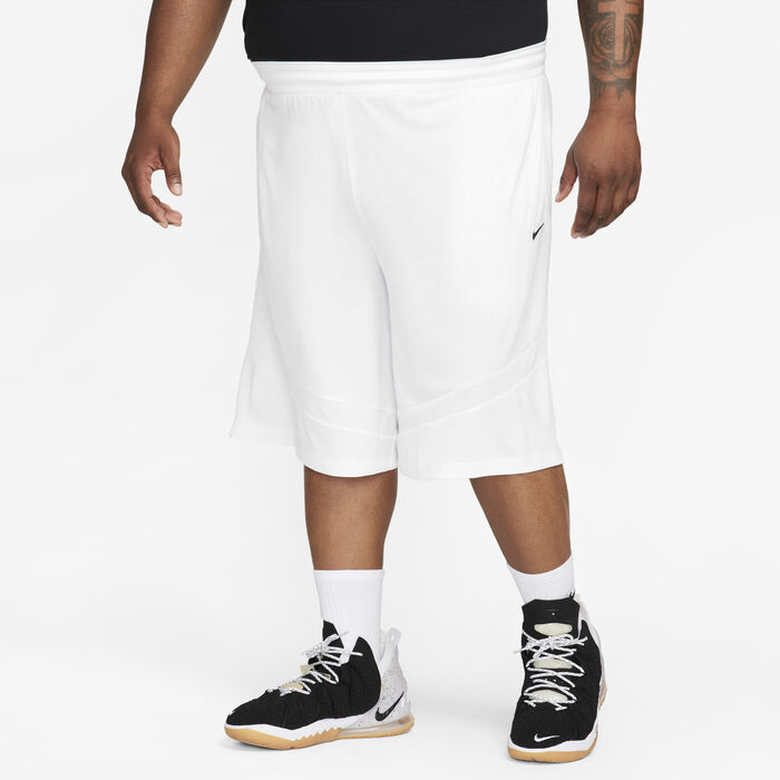 Nike Men's Icon Dri-FIT Basketball Shorts White Nike Men's Icon Dri-FIT Basketball Shorts White image number 7