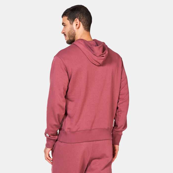 New Balance Men's Essentials Varsity Fleece Hoodie Red New Balance Men's Essentials Varsity Fleece Hoodie Red image number 1