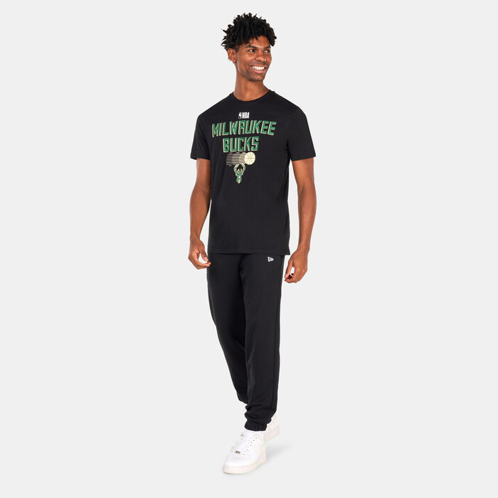New Era Men's Milwaukee Bucks NBA Team T-Shirt Black New Era Men's Milwaukee Bucks NBA Team T-Shirt Black image number 2