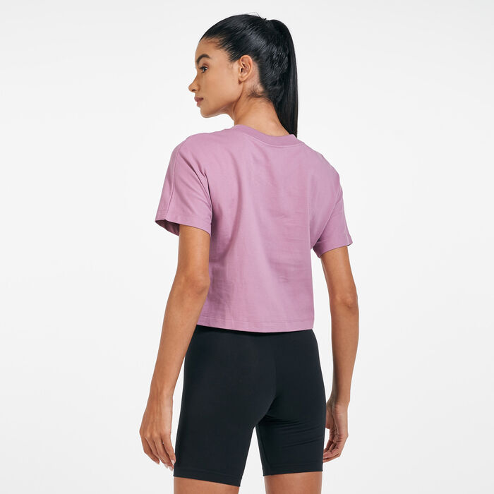 Nike Women's Sportswear Swoosh T-Shirt Purple Nike Women's Sportswear Swoosh T-Shirt Purple image number 1