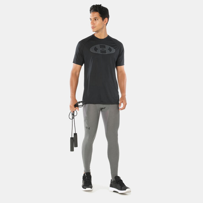 Under Armour Men's HeatGear® Armour Tights Grey Under Armour Men's HeatGear® Armour Tights Grey image number 2