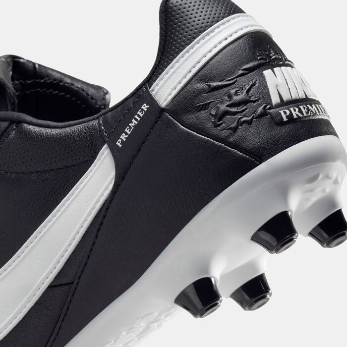 Nike Men's Premier 3 Firm Ground Football Shoes Black image number 5