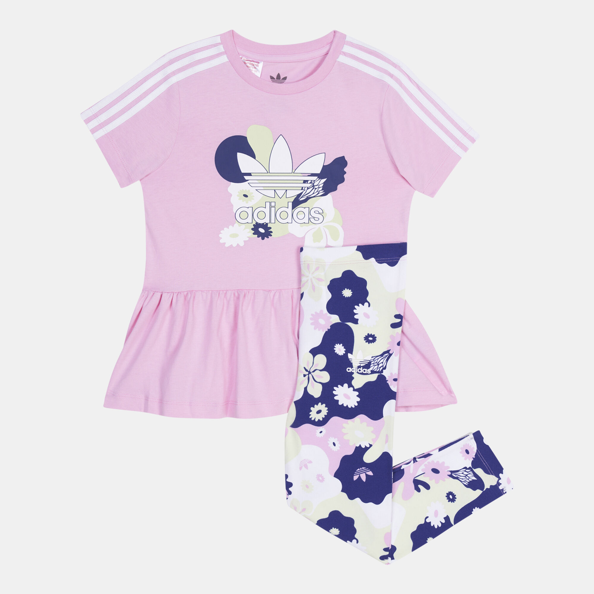 Adidas floral leggings set discount