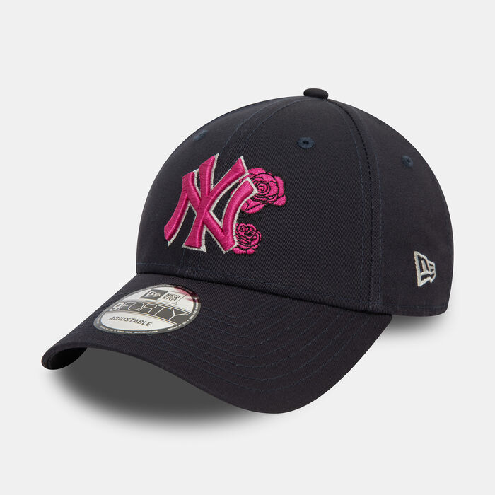 New Era Men's MLB New York Yankees Flower Icon 9FORTY Cap Blue New Era Men's MLB New York Yankees Flower Icon 9FORTY Cap Blue image number 2