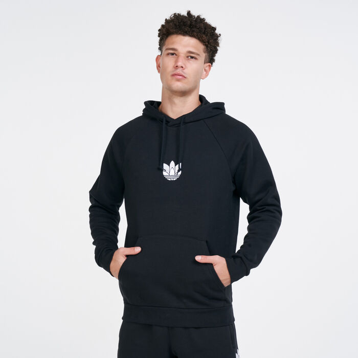 adidas Originals Men's Adicolor 3D Trefoil Graphic Hoodie Black adidas Originals Men's Adicolor 3D Trefoil Graphic Hoodie Black image number 0