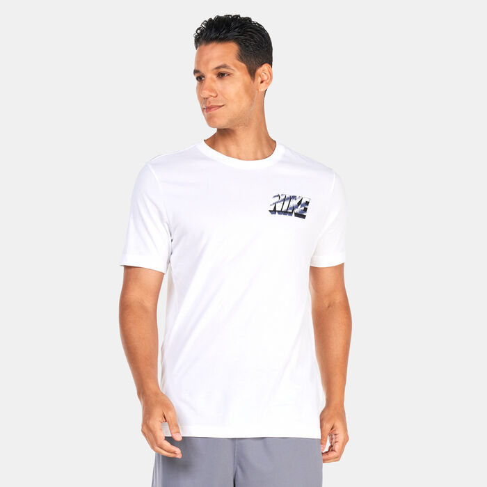 Nike Men's Dri-FIT Training T-Shirt White Nike Men's Dri-FIT Training T-Shirt White image number 0