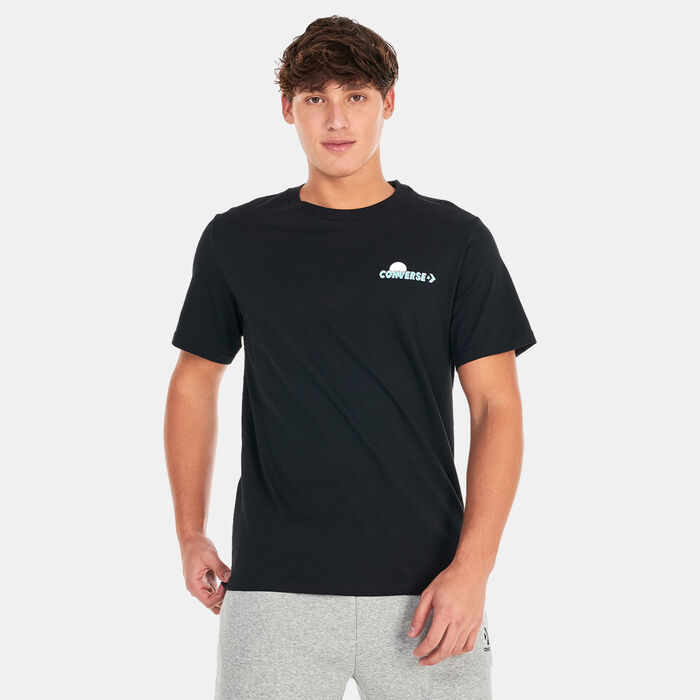 Converse Men's Moon Mountain Graphic T-Shirt Black Converse Men's Moon Mountain Graphic T-Shirt Black image number 0