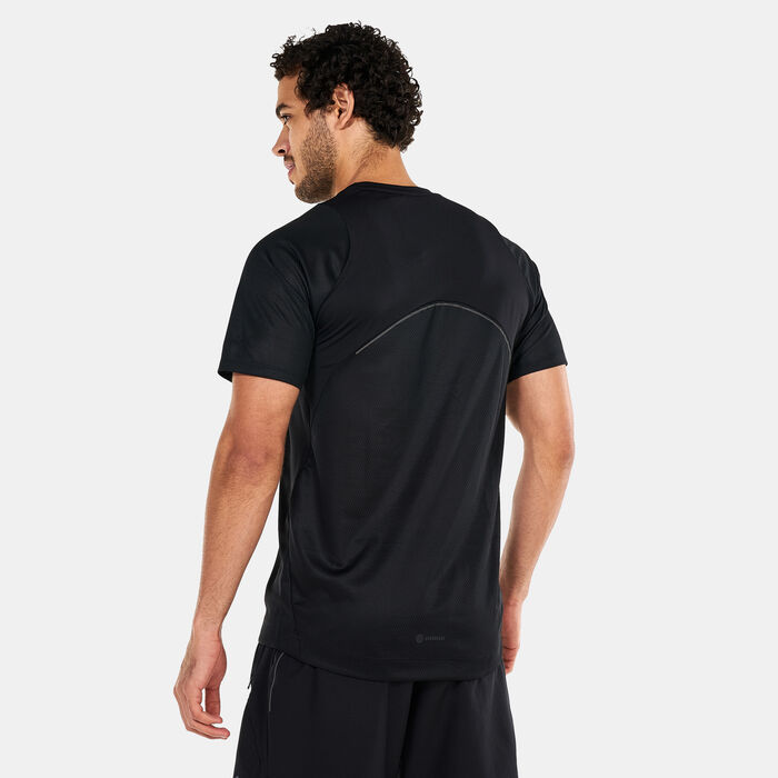 adidas Men's HIIT Spin Training T-Shirt Black adidas Men's HIIT Spin Training T-Shirt Black image number 1