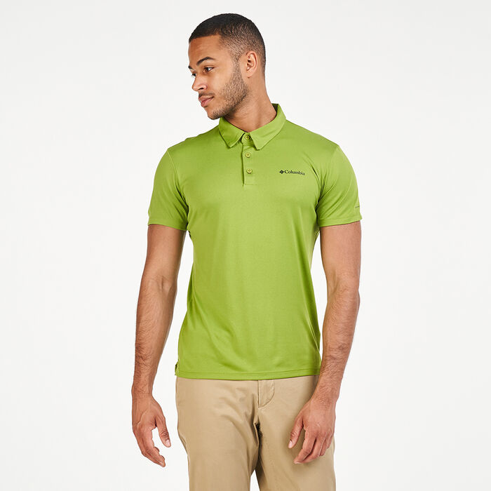 Columbia Men's Triple Canyon™ Tech Polo T-Shirt Green Columbia Men's Triple Canyon™ Tech Polo T-Shirt Green image number 0