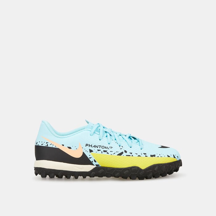 Nike Kids' Phantom GT2 Academy Turf Ground Football Shoe Blue Nike Kids' Phantom GT2 Academy Turf Ground Football Shoe Blue image number 0