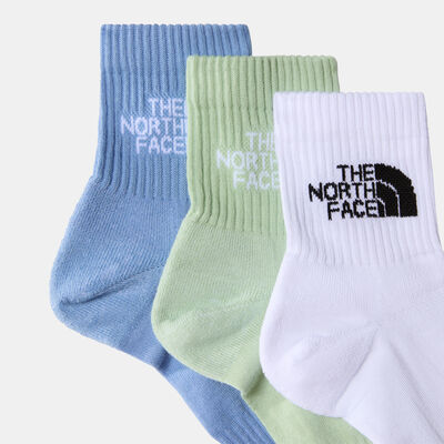 The North Face Multi Sport Cushioned Quarter Socks (3 Pairs) Black