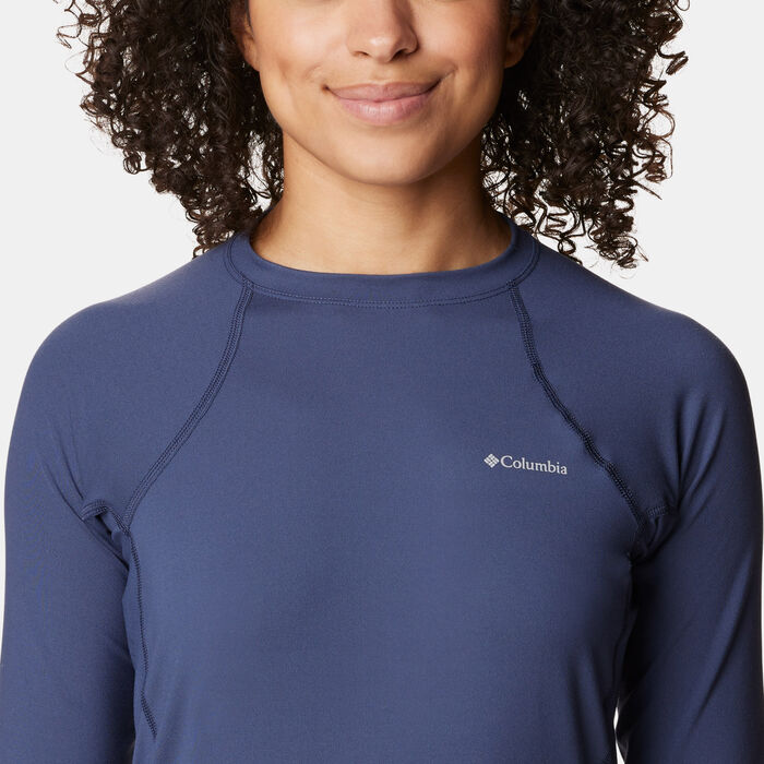 Columbia Women's Midweight Stretch Baselayer Long Sleeve Top Blue Columbia Women's Midweight Stretch Baselayer Long Sleeve Top Blue image number 3