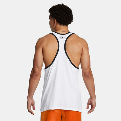 Under Armour Men's Project Rock Get To Work Training Tank Top White