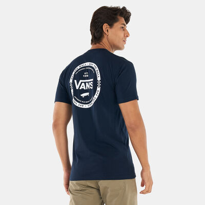 Vans Men's Logo Check T-Shirt Blue
