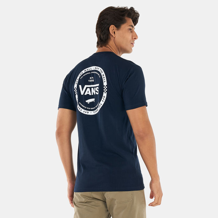 Vans Men's Logo Check T-Shirt Blue Vans Men's Logo Check T-Shirt Blue image number 0