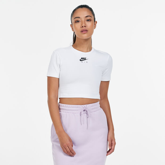Nike Women's Air Crop Top White image number 0